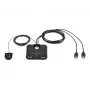 Dispositivo di condivisione periferiche USB 2.0 2 porte ATEN US224AT — USB Type-A, cavo 1,8 m, nero