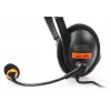 Cuffie NATEC Drone con archetto cablate per telefonate/musica nero, arancione