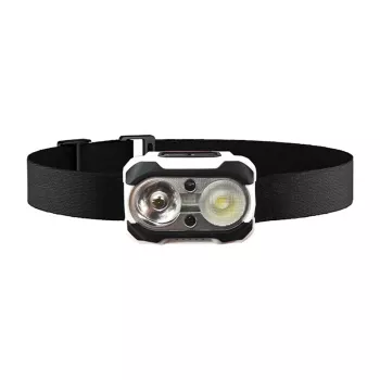 Lampada frontale Superfire HE10 lampada frontale LED, illuminazione compatta a mani libere, compatibile ricaricabile