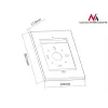 Custodia di sicurezza Maclean MC-676 per iPad 2/3/4/Air/Air2 con protezione antifurto e maniglia promozionale