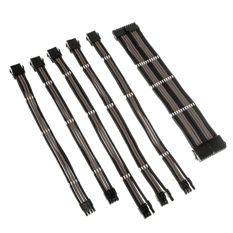 Kolink Core Adept kit prolunghe cavi intrecciati, nero/grigio canna di fucile