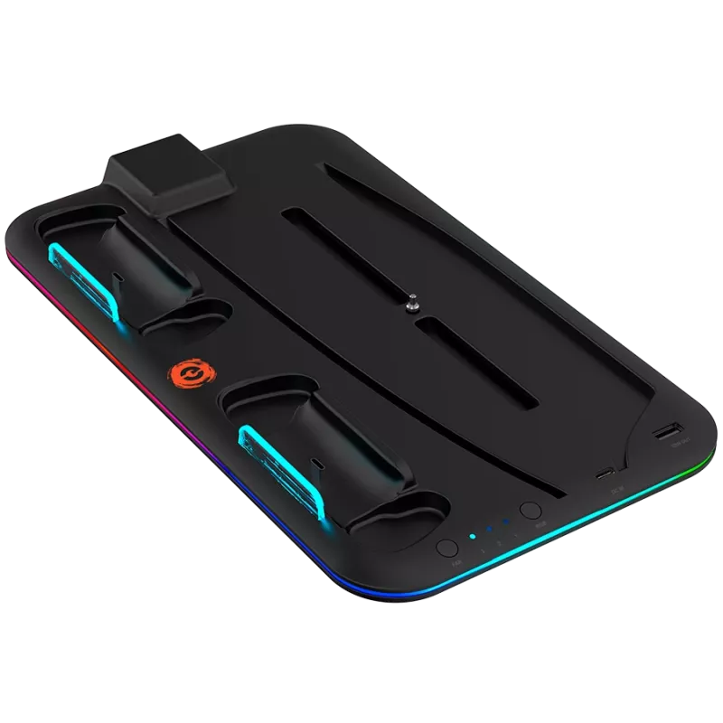 Supporto di raffreddamento CANYON CS-5 RGB per PS5 con funzione di ricarica, modello CND-CSPS5B