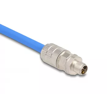 Connettore a filo DeLOCK 86032 M12 LSA 2 cm argento