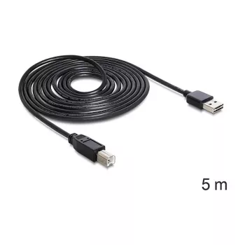 Cavo USB DeLOCK 85553 USB 2.0 5 m USB A USB B nero