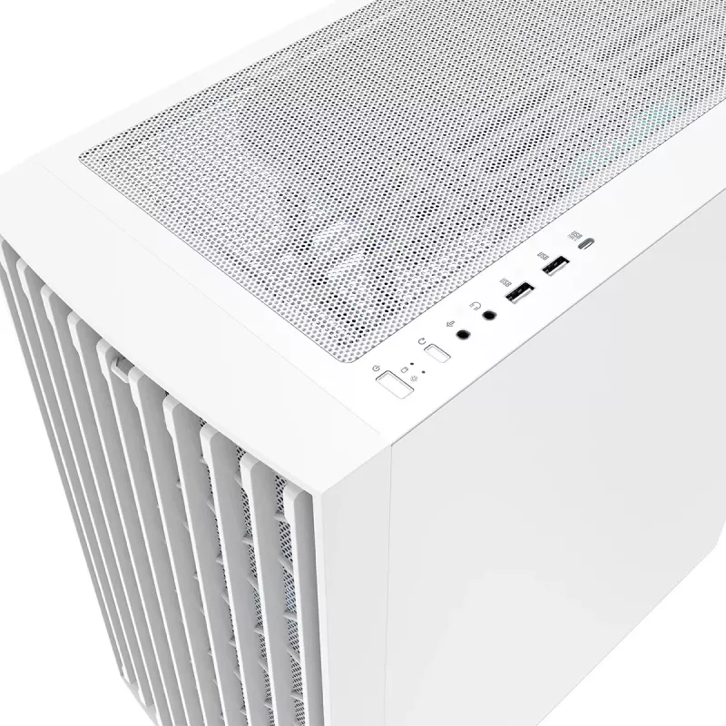 Case per PC MODECOM BREEZE ARGB Flow MIDI, ATX, USB 3.0 ×2 + USB-C, bianco