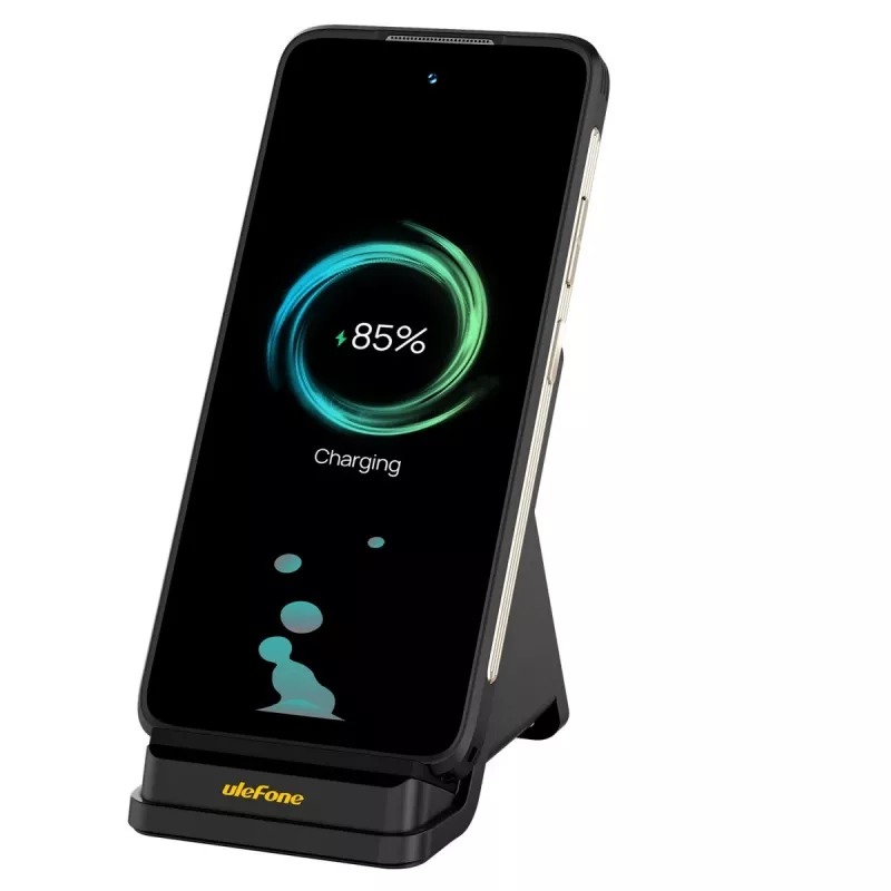 UleFone caricabatterie da interno per smartphone WCS01 – 50 W USB Type-C, ricarica rapida wireless, nero