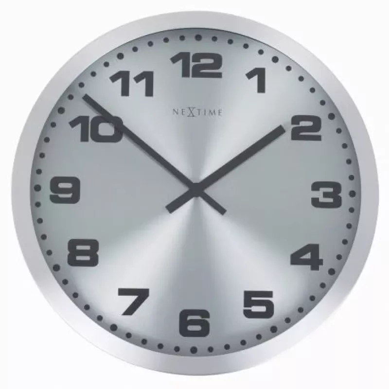 NeXtime orologio da parete 2906zw Mercure, Ø25 cm, argento