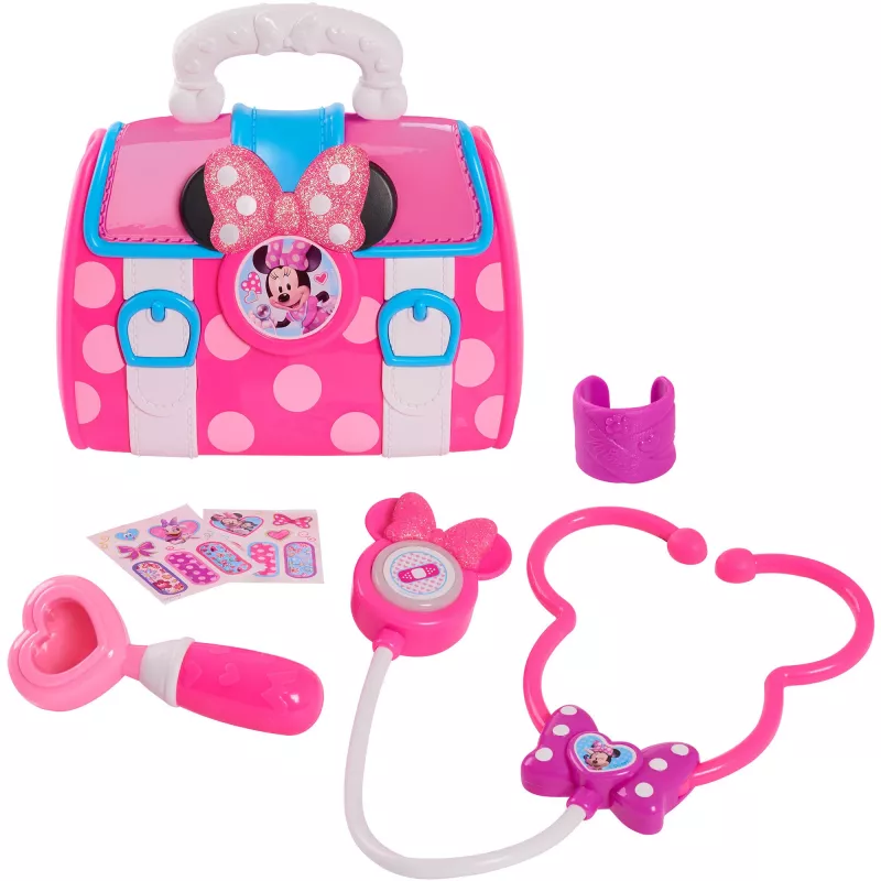 Disney Junior Minnie Mouse Bow-Care set valigetta del dottore, giocattolo per bambini