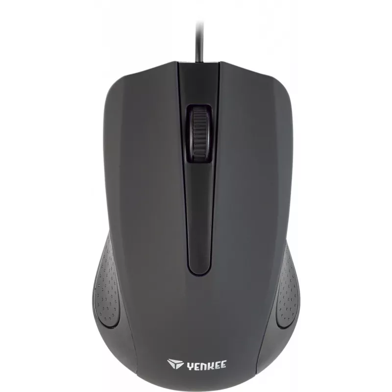 Mouse USB con cavo, 3 tasti, superficie gommata, 1000 DPI