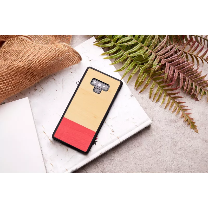 Custodia per smartphone Mann und Holz per Galaxy Note 9 – nero, design a strisce larghe