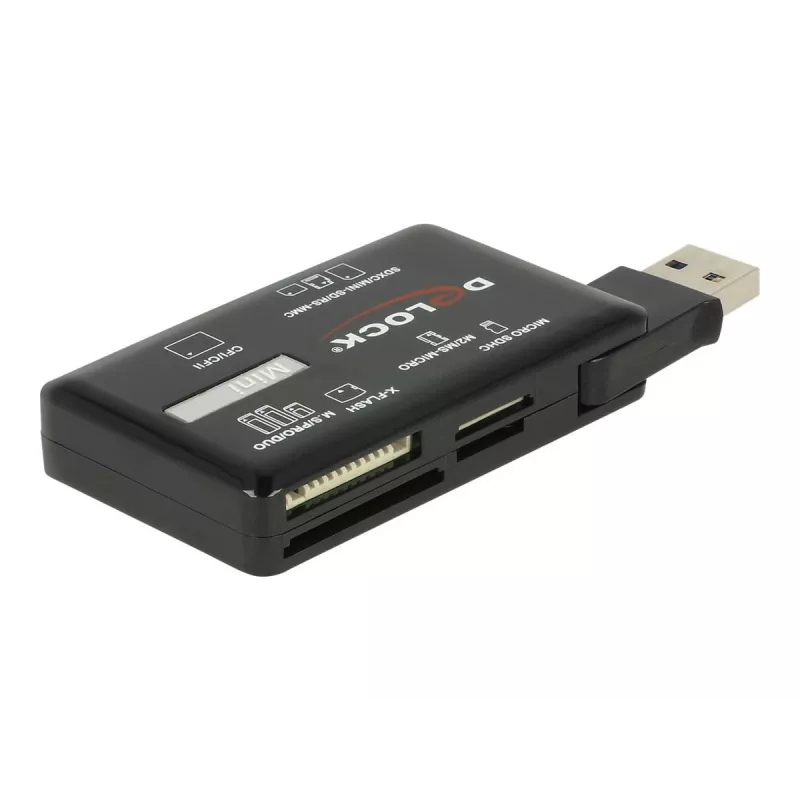 Lettore di schede DeLOCK SuperSpeed USB CF SD Micro SD MS M2 xD 5 Gbps