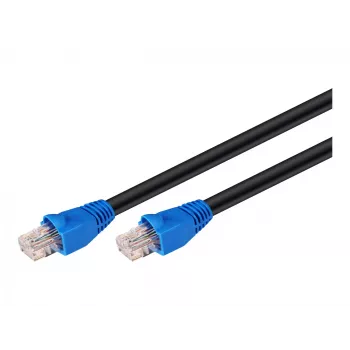 Goobay Cat 6 U/UTP cavo di rete 40m (UTP) - nero (40m, RJ-45, RJ45, CAT6 U/UTP cavo patch (UTP), nero)