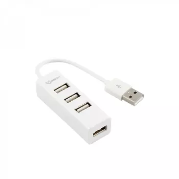 Sbox H-204W HUB USB 4 porte bianco cocco