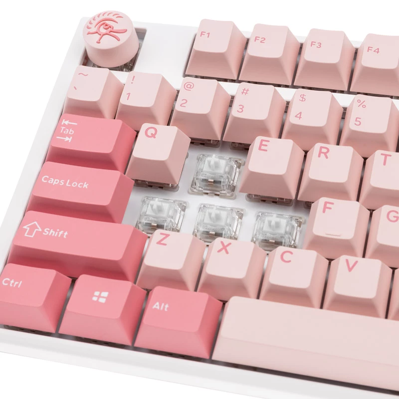 Tastiera Ducky One 3 TKL Gossamer Pink gaming USB US inglese rosa, bianco
