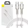 Cavo USB-C a Lightning Baseus Cafule 1 m, 20 W, custodia in zinco, bianco