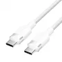 Vention TRDWH cavo USB-C – USB-C, intrecciato, 2 m, 60 W PD, 3 A, 480 Mbps, bianco