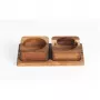 Salter Toronto BW127821EU7 ciotoline per sale e pepe in legno di acacia con vassoio