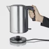 Bollitore SEVERIN WK 3449 — 1,7 l, 2400 W, acciaio inox/plastica, nero-argento