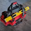Einhell 4540036 E-Case Bag borsa portautensili di sistema, poliestere, portata 30 kg, nero/rosso
