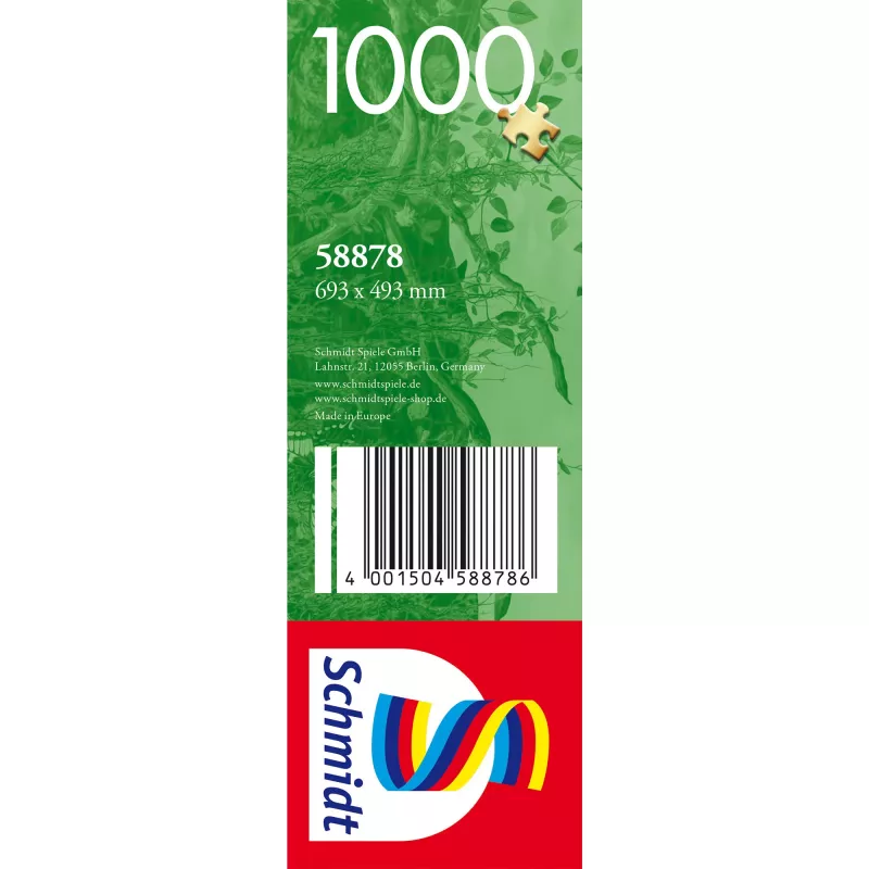 Puzzle 1000 pezzi, Schmidt Spiele Märchenschloss und Waldzauber