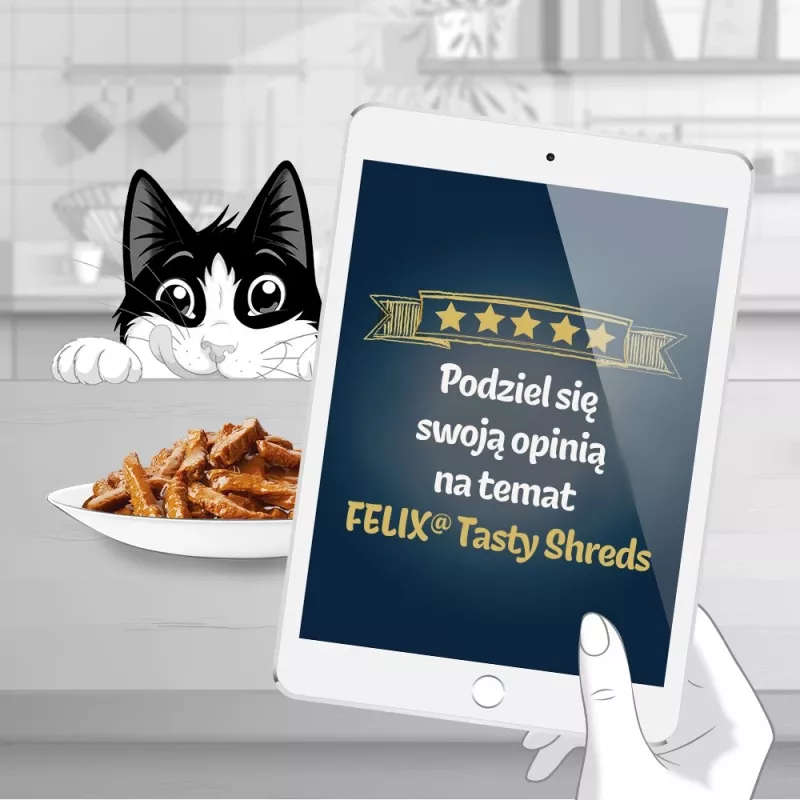 FELIX Tasty Shreds con salmone e tonno - 4x 80g