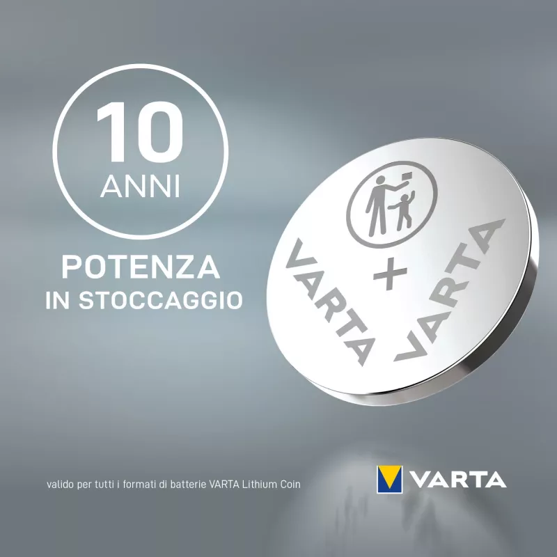 VARTA Electronics Batteria CR2016 litio 90 mAh 3V conf. 2 (06016101402)