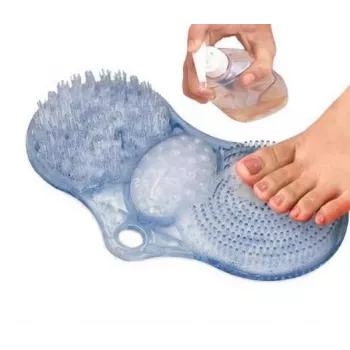 Tappetino lavapiedi da bagno con pietra pomice