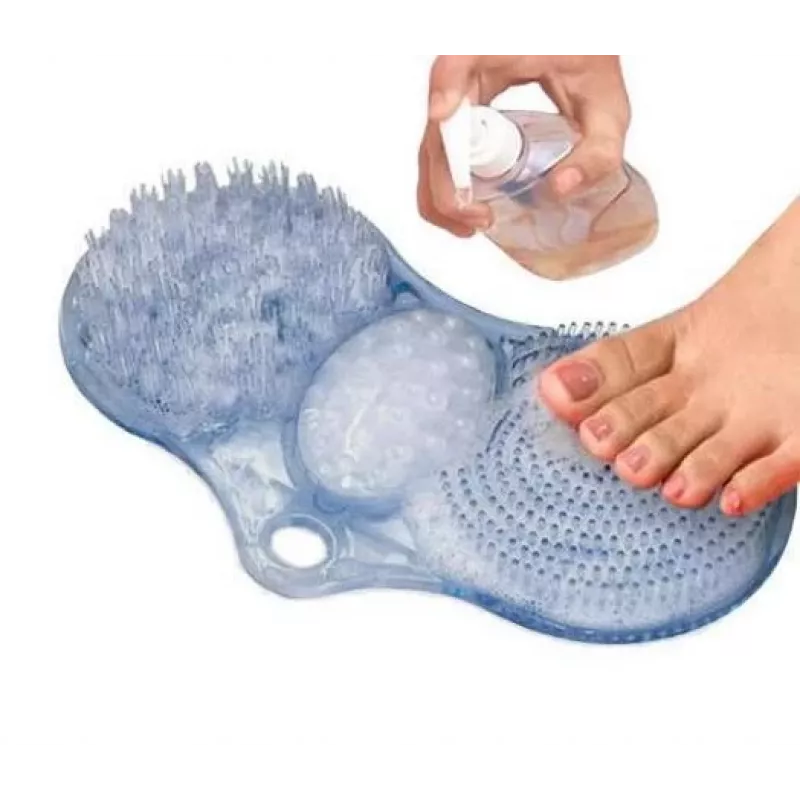 Tappetino lavapiedi da bagno con pietra pomice