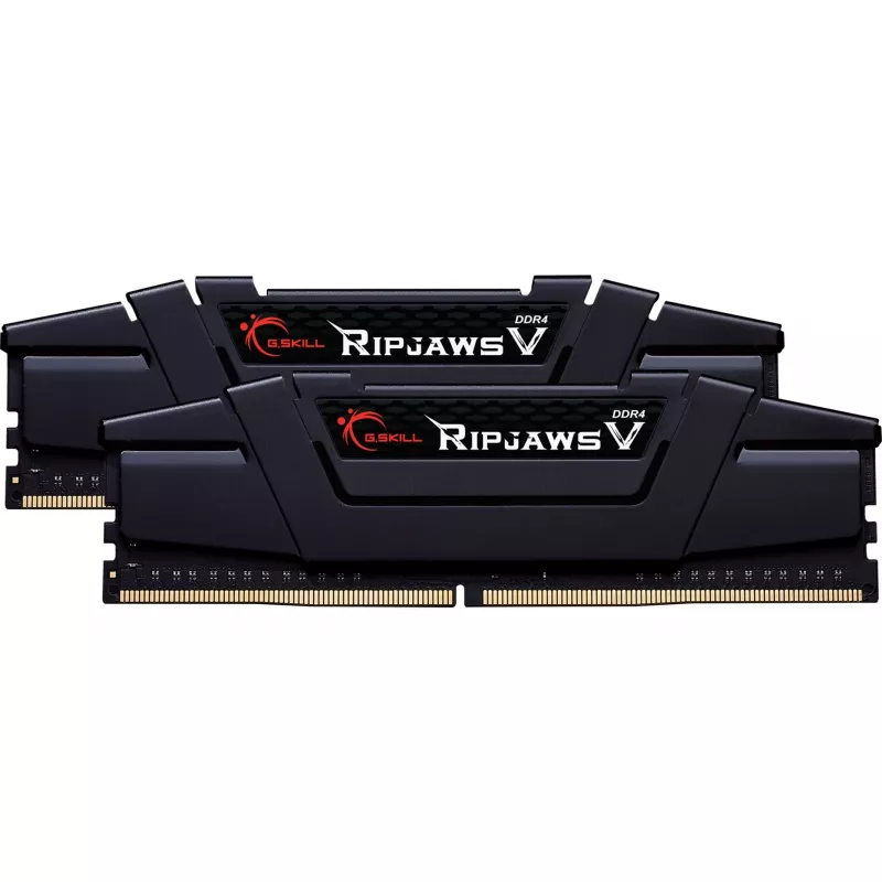 DIMM 64 GB DDR4-2666 (2x 32 GB) Dual-Kit, memoria RAM nera, F4-2666C19D-64GVK, Ripjaws V, INTEL XMP