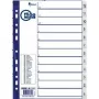 Separatori Forpus A4, 12-1 numeri, plastica