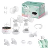 Tiralatte elettrico doppio neno Bella Twin Moon – wireless, bifase, LCD, biberon da 150 ml, madreperla