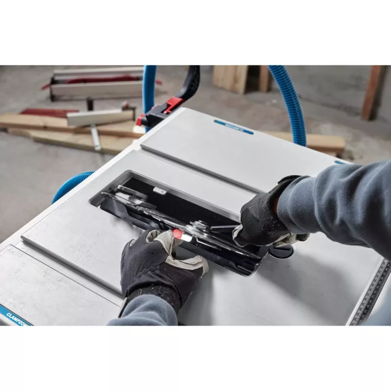 Bosch GTS 70-216 Professional sega circolare da banco, 1850 W, lama da 216 mm, blu/argento