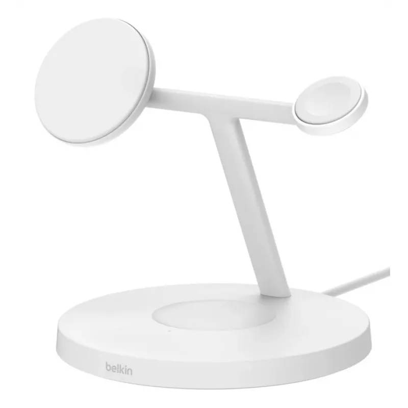 Belkin BoostCharge Pro cuffie, smartphone, smartwatch bianco USB ricarica wireless ricarica rapida per interni