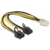 Cavo di alimentazione interno DeLOCK 83433 0,3 m PCI-E 6+2 Pin 6-Pin