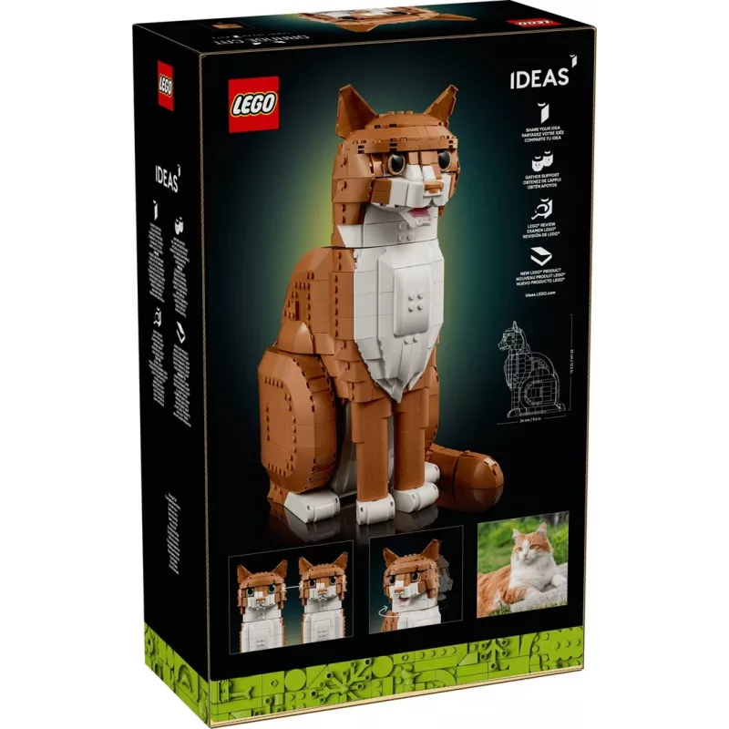 LEGO IDEAS 21376 Gatto arancione