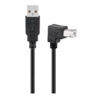 Microconnect USBAB2ANGLED Cavo USB USB 2.0 2 m USB A USB B nero