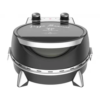Forno elettrico per pizza SIMFER MKE0-P — 1100 W, 80–300°C, timer 30 minuti, pietra per pizza rimovibile da 33 cm, nero
