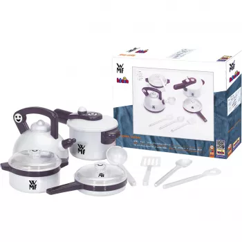 Set di pentole Theo Klein WMF 9430 nero argento