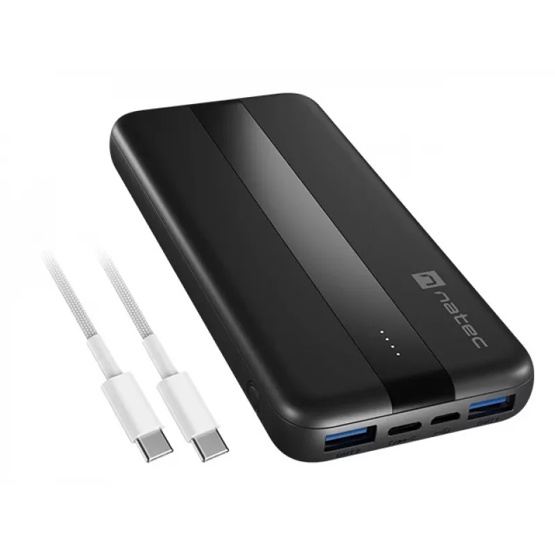 NATEC TREVI SLIM Q V2 polimero di litio (LiPo) 10000 mAh nero