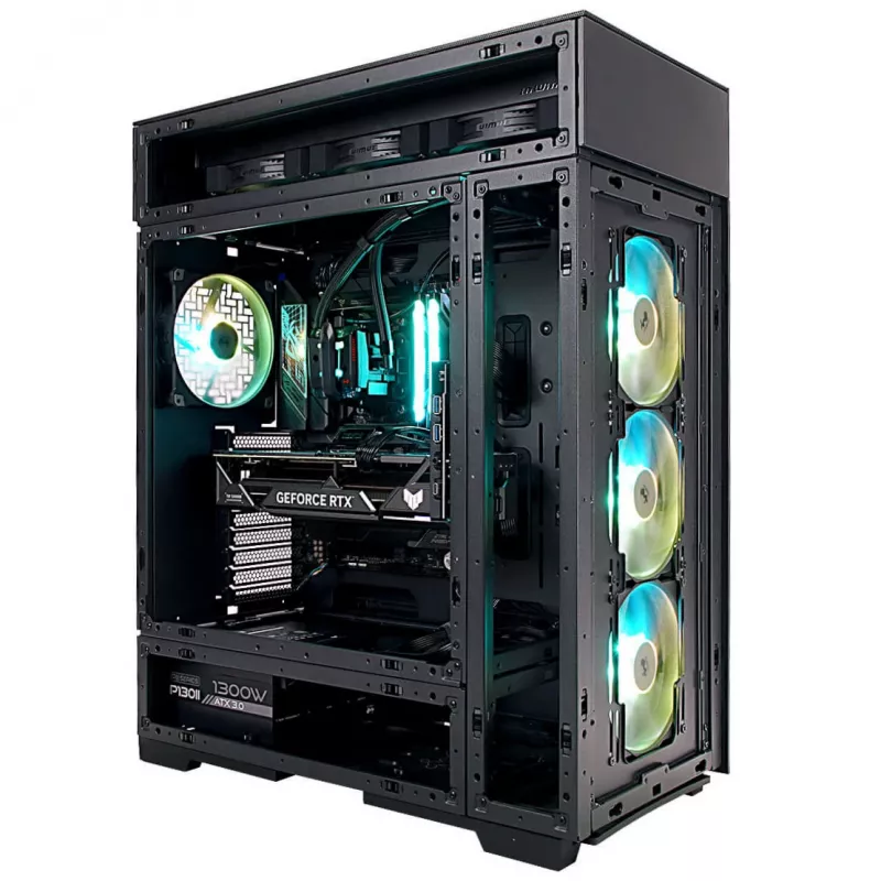 InWin Modfree Deluxe Big-Tower Vetro temperato - nero