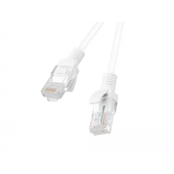 Cavo patch di rete LANBERG Cat5e UTP 3 m, trefolo 26 AWG, connettore RJ-45 maschio-maschio, guaina PVC, bianco