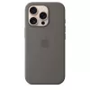 Apple iPhone 16 Pro Custodia in silicone compatibile MagSafe - Grigio pietra