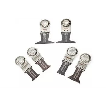 Fein set 6 pezzi di lame per multitool oscillante Starlock per legno e metallo E-Cut