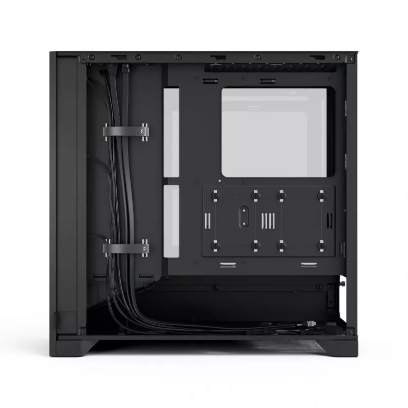 Case PC Fractal Design Pop 2 Air Black TG Midi Tower – ATX, 3 ventole frontali da 120 mm, supporta unità da 2,5