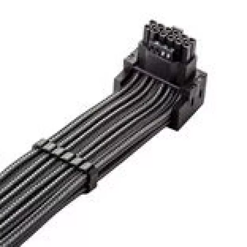Cavo di collegamento CableMod C-Series Pro variante A 90° 16-pin a 4×8-pin PCIe carbonio