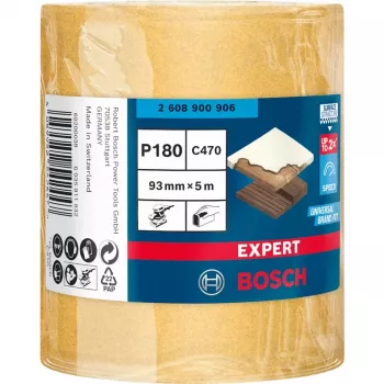 Bosch Expert C470 nastro abrasivo, nastro abrasivo, grana fine, P180, finitura, rimozione di vernice, legno, levigatura a secco