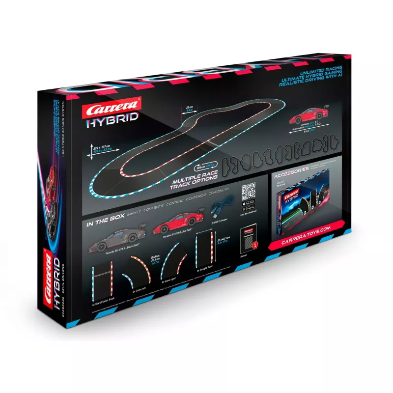 Set veicolo da corsa e pista Carrera 50050002 nero blu giallo 12+