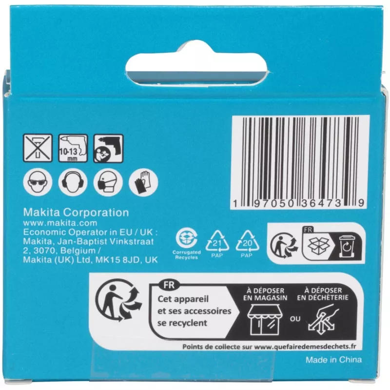 Set di punte Makita E-25410 per vetro e piastrelle, 5 pezzi
