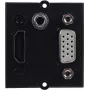 Bachmann 917.226 – 0,2 m – HDMI – VGA – jack 3,5 mm – HDMI – VGA – jack 3,5 mm – connettore maschio – connettore femmina – nero