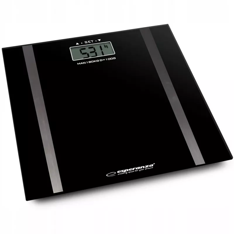 Bilancia pesapersone Esperanza EBS018K – elettronica, 180 kg, nera